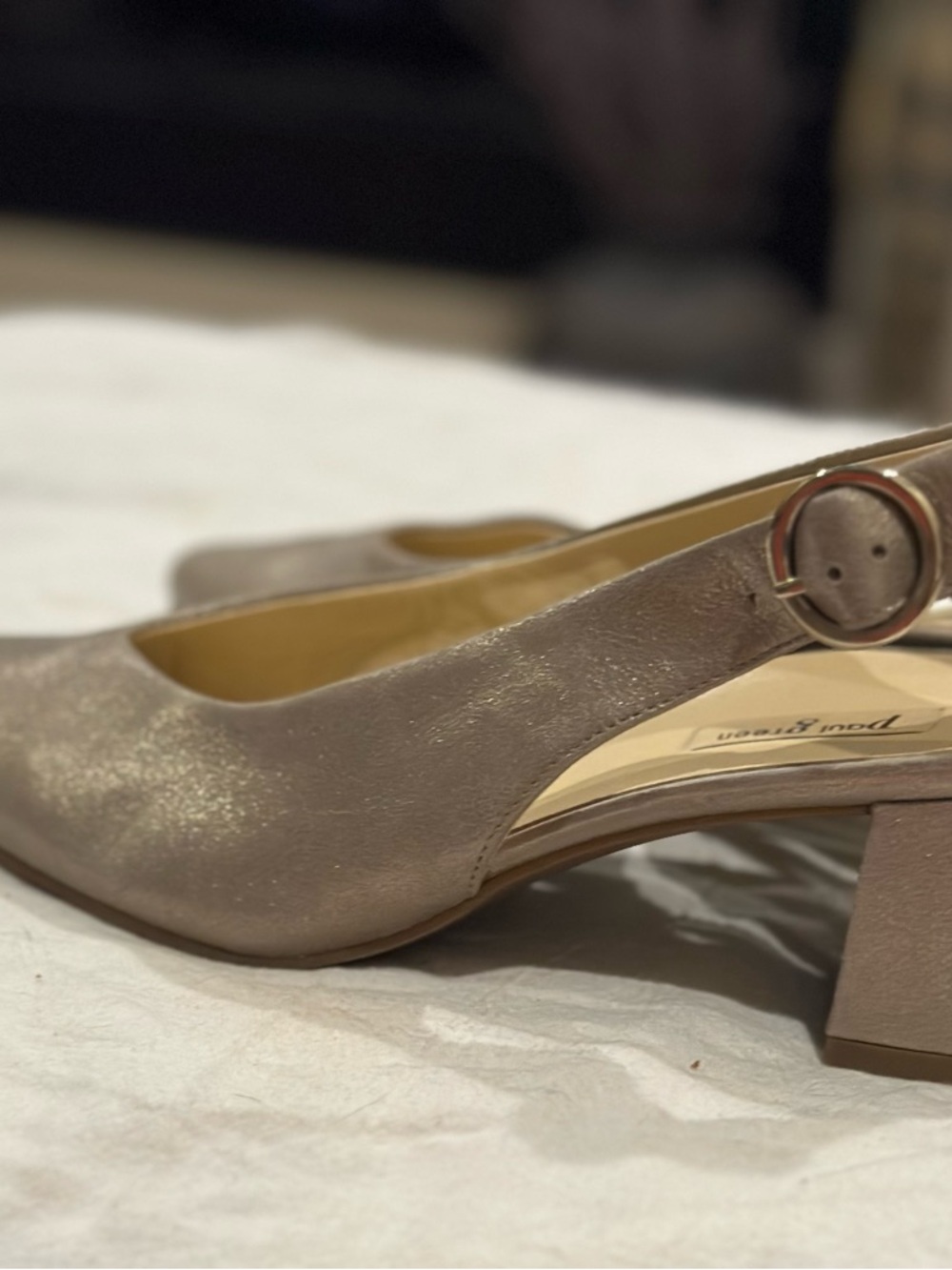 Paul Green Brittany Slingback Metallic Gold (UK Size 5/ US Size 7)